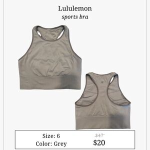 Lululemon sports bra